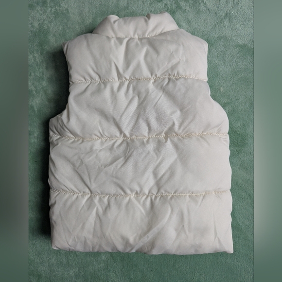 Old Navy Cream White Puffer Vest Infant 6-12 month - Picture 4 of 5